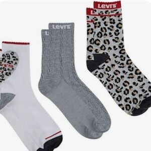 Levi's Bundle Of 2 3-Pack Socks (6 Pair) Short Cut Socks Size 10C-3Y New